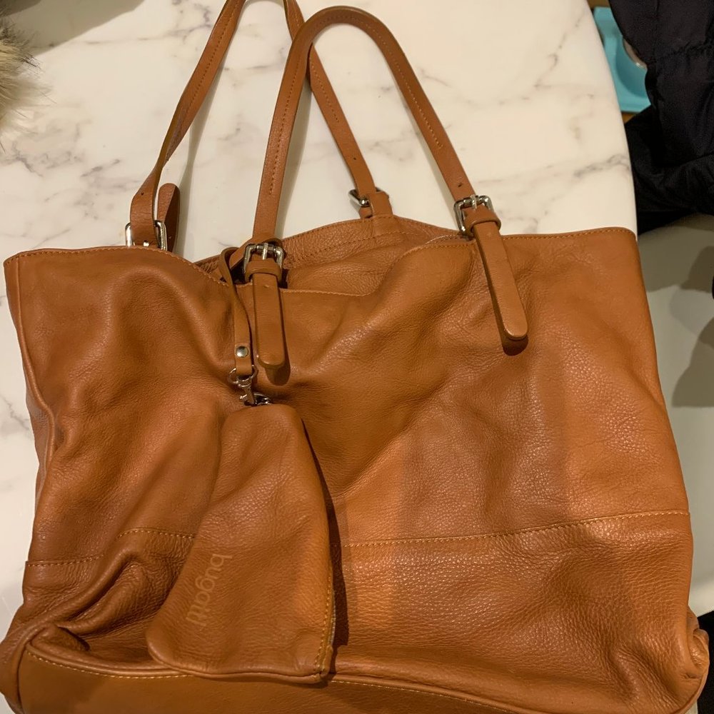 Bugotti brown satchel